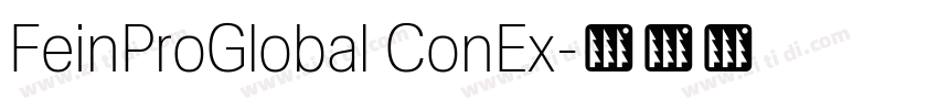 FeinProGlobal ConEx字体转换 FeinProGlobal ConEx字体转换